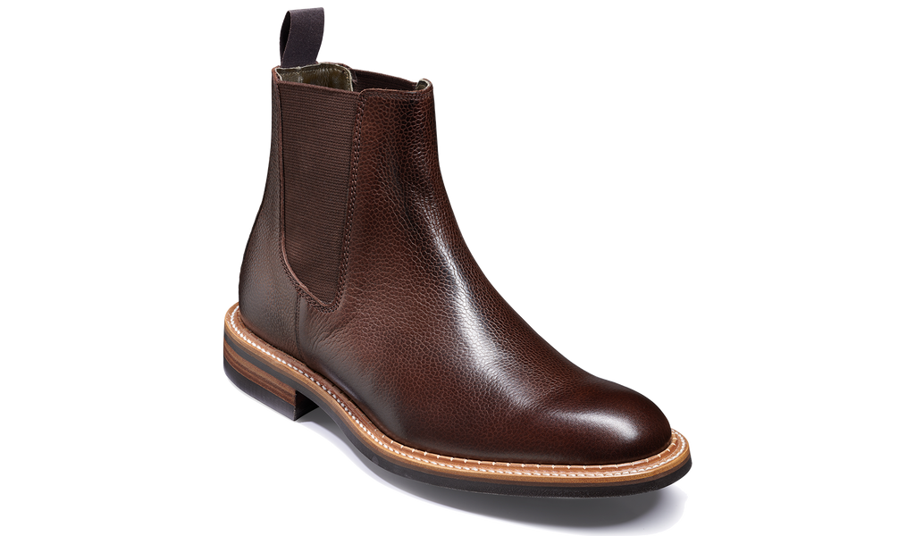 Harrowick Dark Brown Grain Barker Shoes Outlet