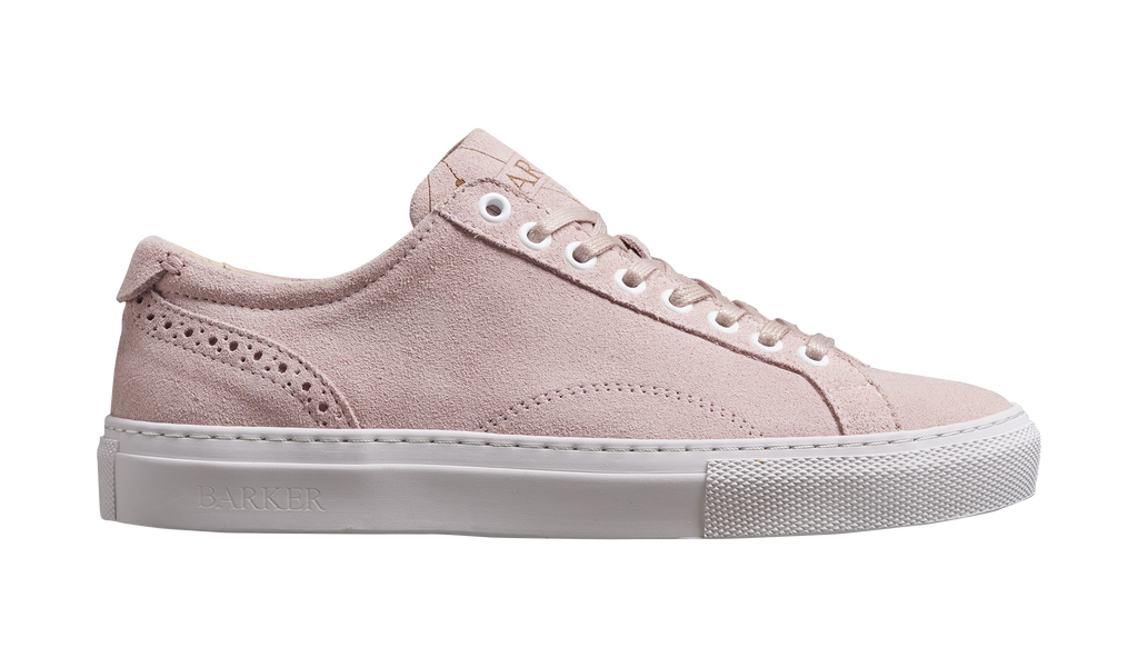 Pale pink suede shoes sales