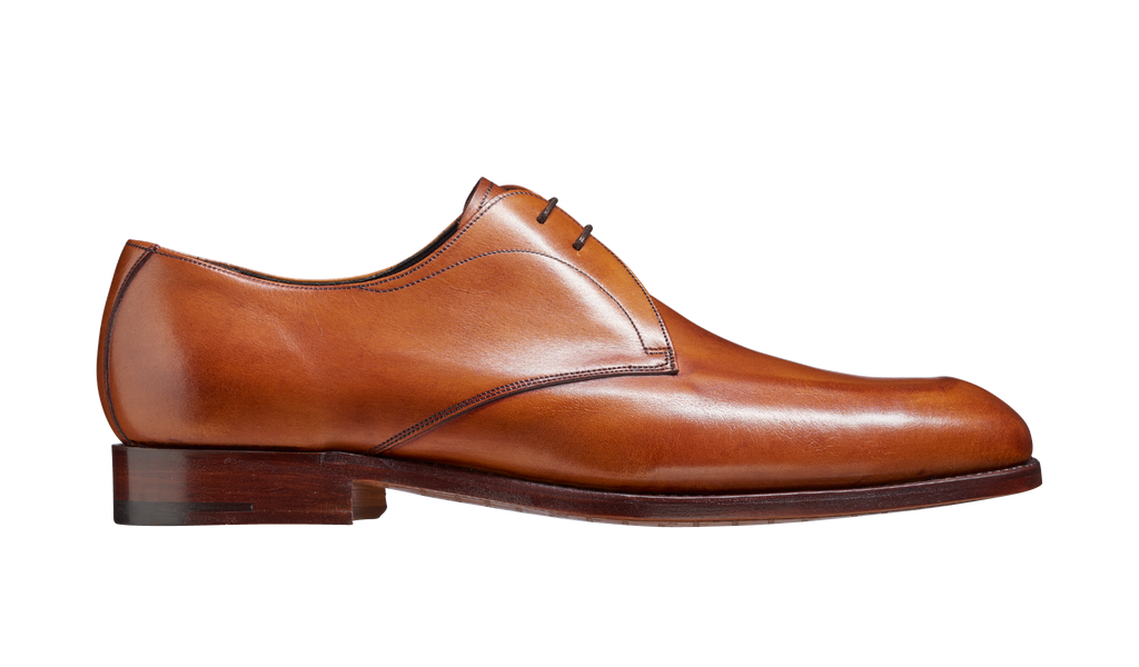 Purley - Calf Leather Mens Derby Shoe Antique Rosewood | Barker
