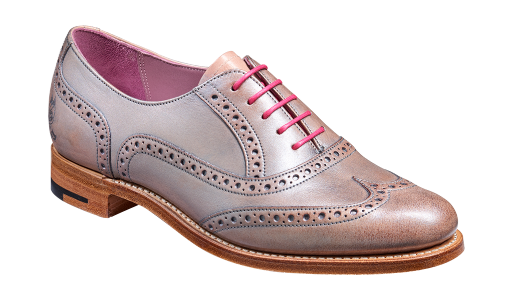 Pink brogues ladies on sale