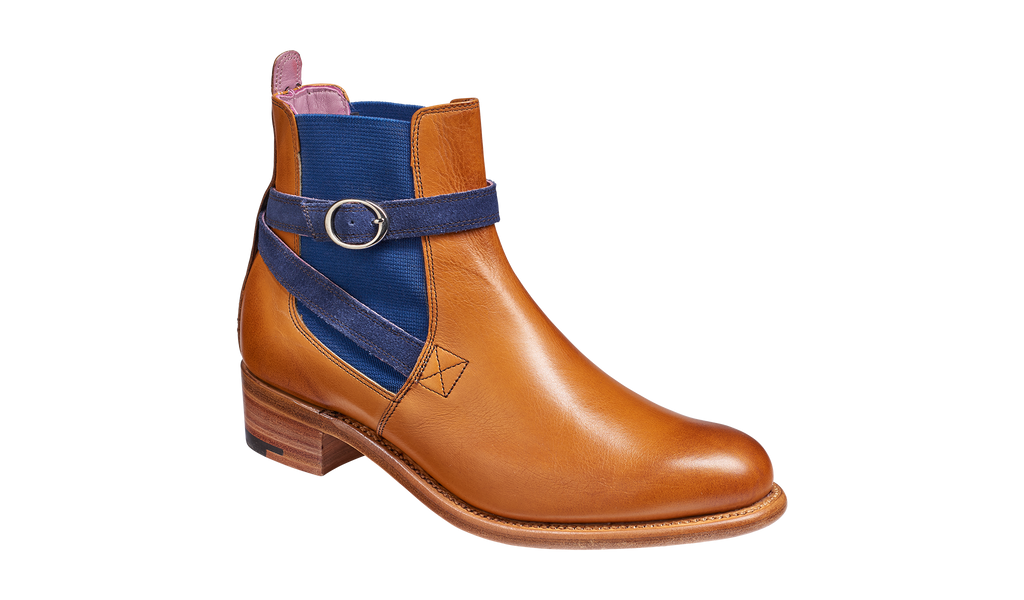 Alexandra - Cedar Calf / Blue Strap