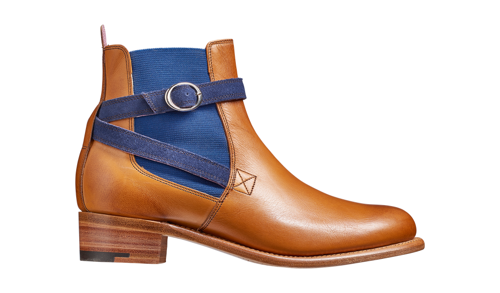 Alexandra - Cedar Calf / Blue Strap