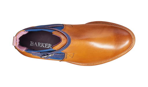 Alexandra - Cedar Calf / Blue Strap