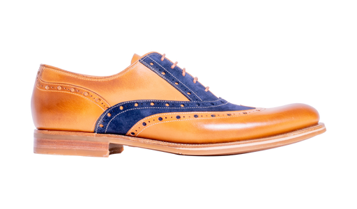 Abingdon - Cedar Calf/Navy Suede
