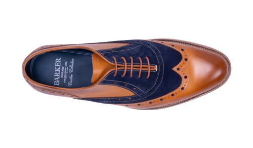 Abingdon - Cedar Calf/Navy Suede