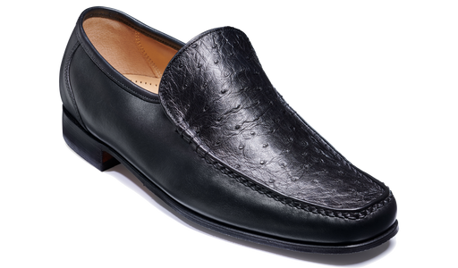 Javron - Ostrich Black Calf