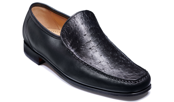 Javron - Ostrich Black Calf