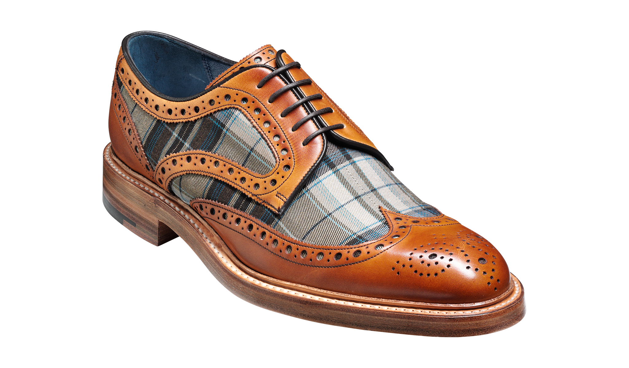 Men's 2025 tartan brogues