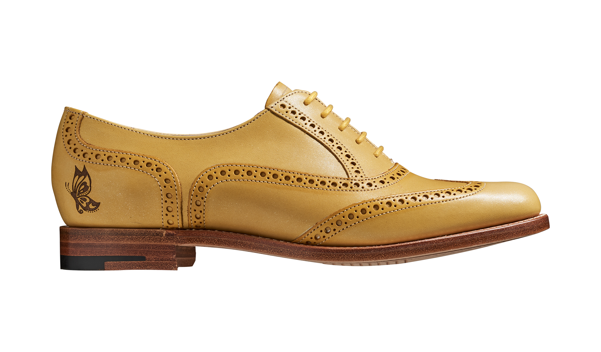 Yellow 2024 brogues mens