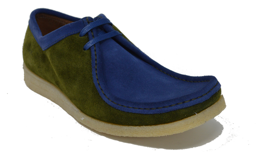 Alexander - Olive / Blue Suede (Sample)