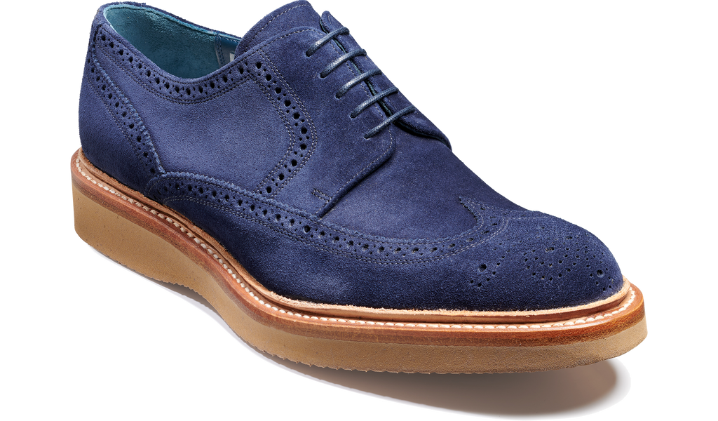 Bill - Navy Suede