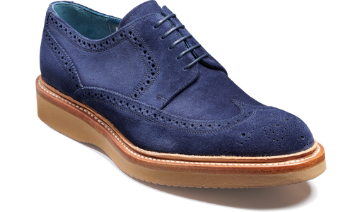 Bill - Navy Suede