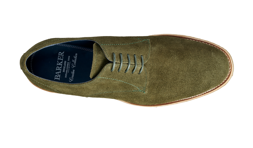 Declan - Green Waxy Suede