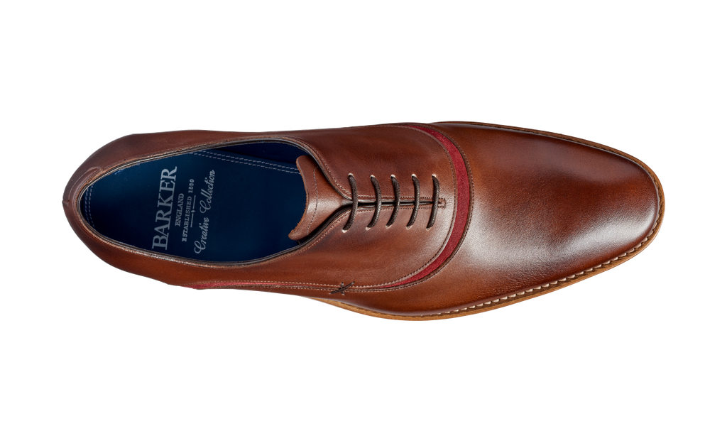 Emerson - Walnut Burgundy Suede