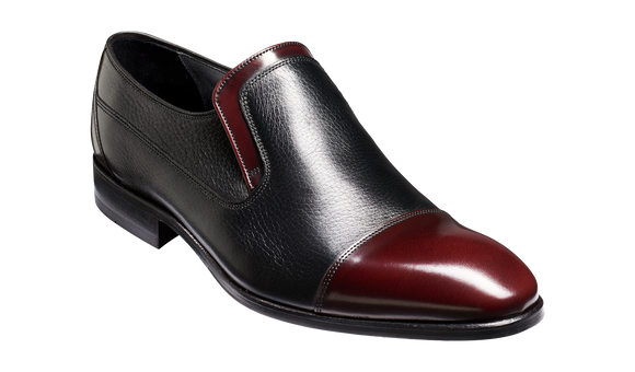 Finn – Black Deerskin / Burgundy Hi-Shine