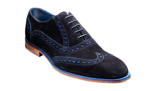 Grant – Navy / Blue Suede
