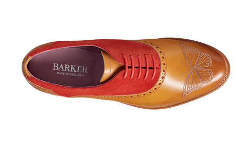 Gwen - Cedar Calf / Red Suede