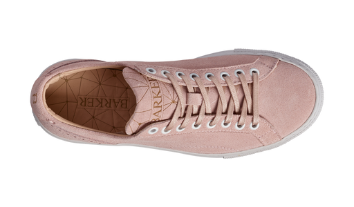 Pink suede slip on sneakers clearance