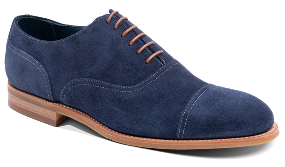 Barker blue suede shoes discount