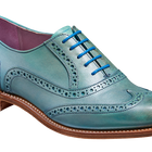 Santina – Aqua Silver Hand Painted