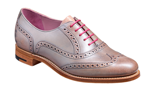Santina – Lilac / Silver Hand Painted