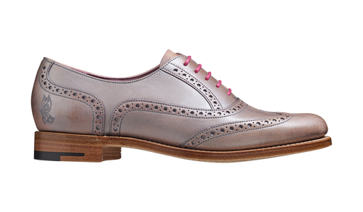 Santina – Lilac / Silver Hand Painted