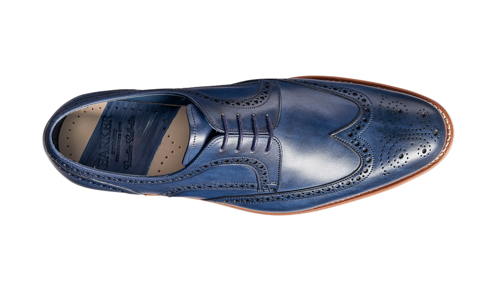 Victor - Navy Hand Painted