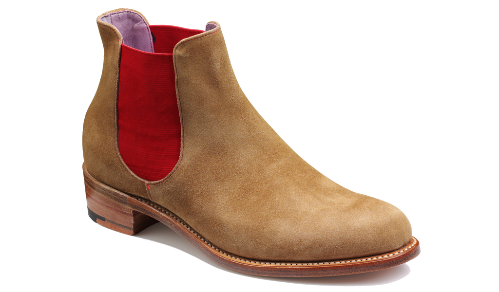 Violet - Snuff Suede Red Elastic