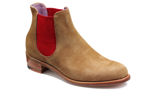 Violet - Snuff Suede Red Elastic